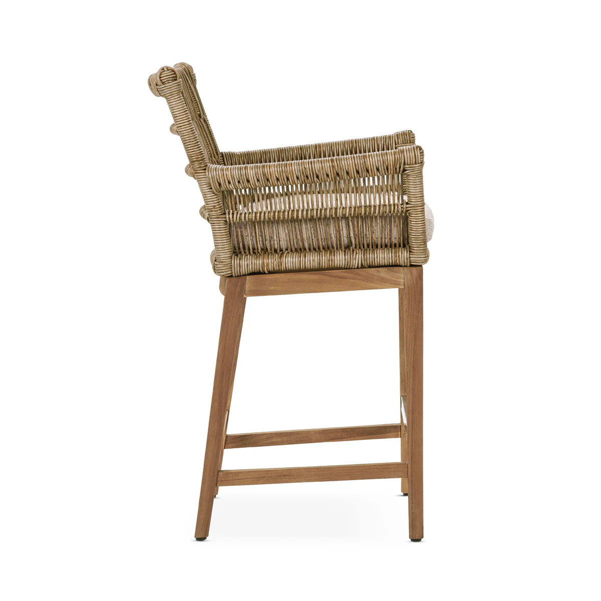 Valerie Outdoor Counter Stool - Natural - Image 3