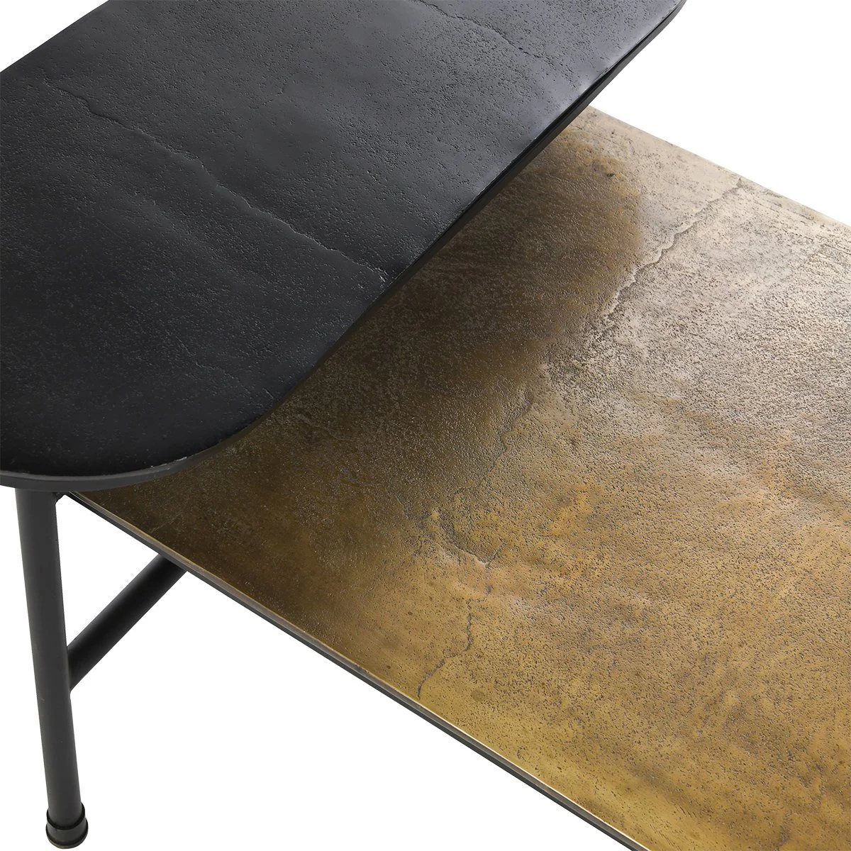 Wagner Cast Aluminum Rectangle Coffee Table - Dark Antique - Image 4