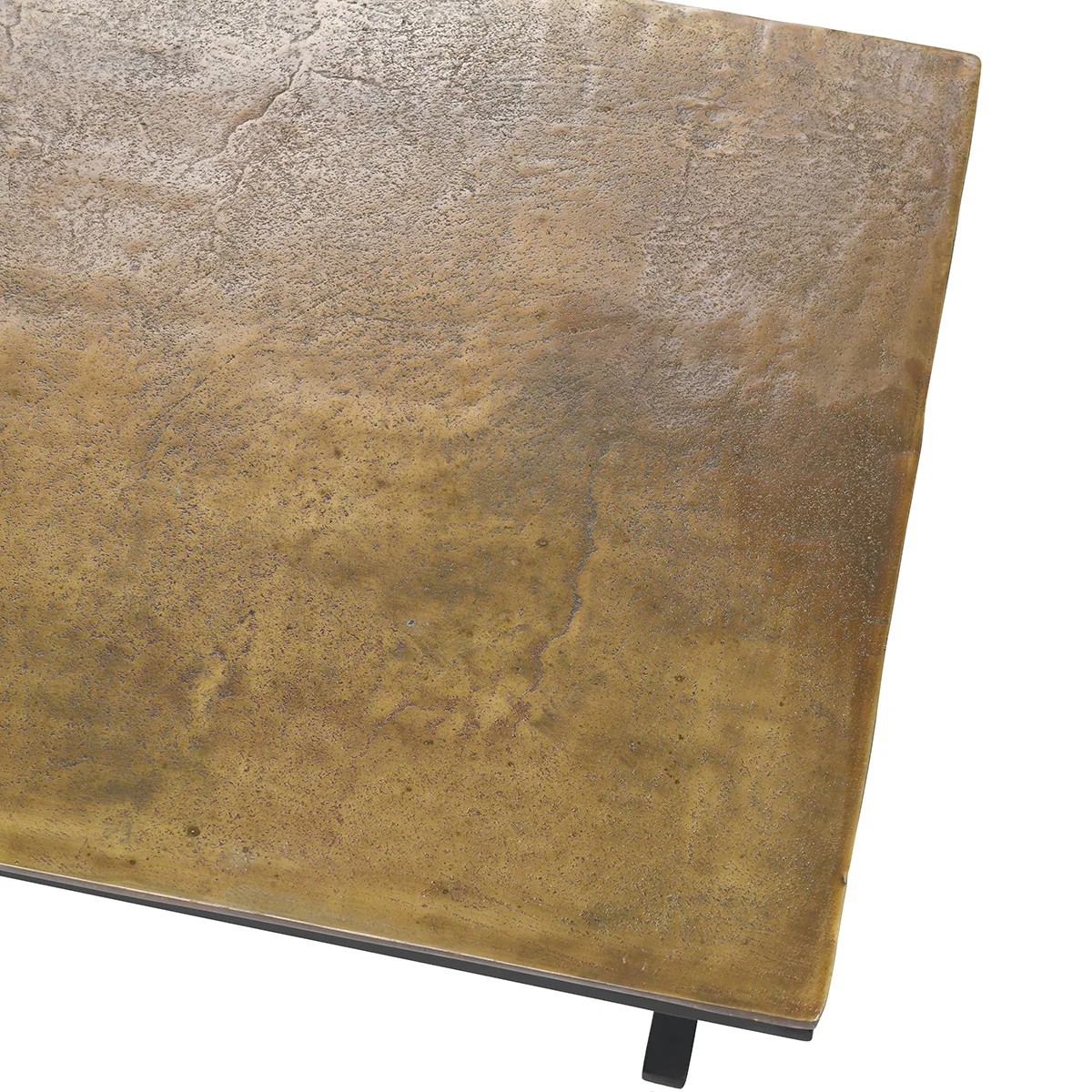 Wagner Cast Aluminum Rectangle Coffee Table - Dark Antique - Image 5