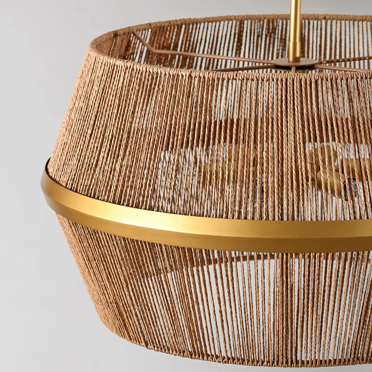 Wendy Rattan Round Chandelier - Image 5