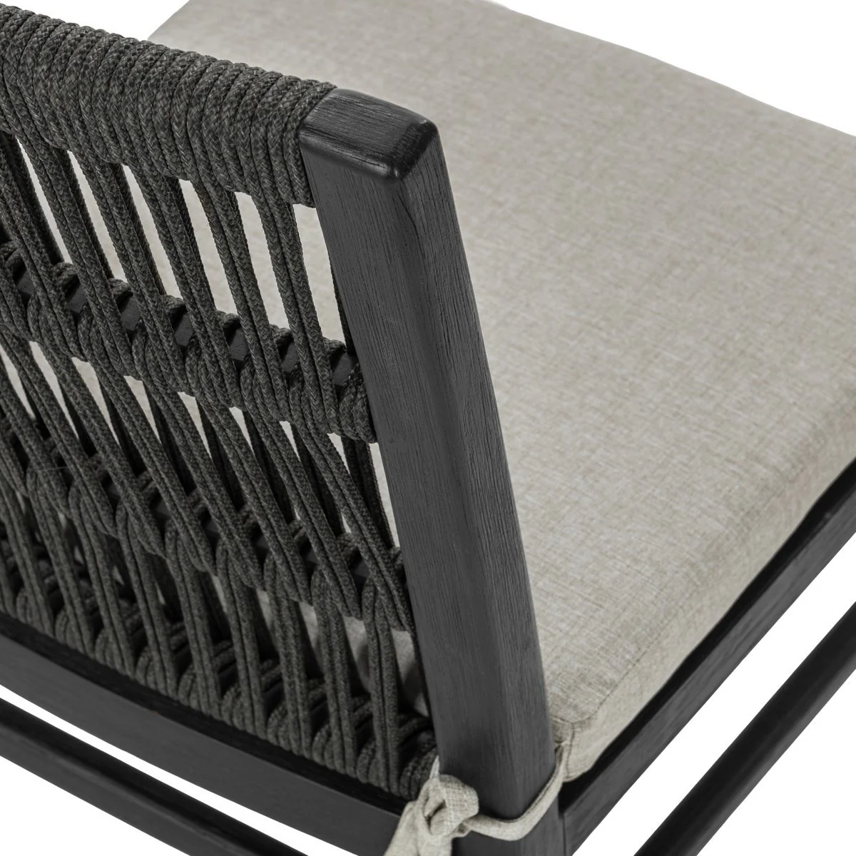 Westville Outdoor Dining Chair Set of 2 - Black - Image 10