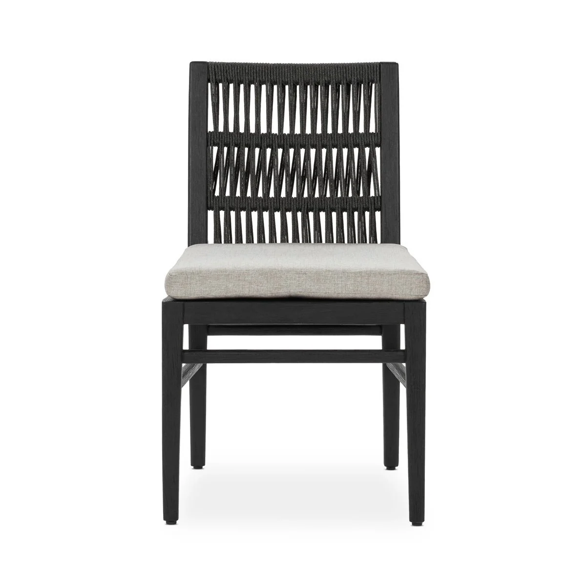 Westville Outdoor Dining Chair Set of 2 - Black - Image 3