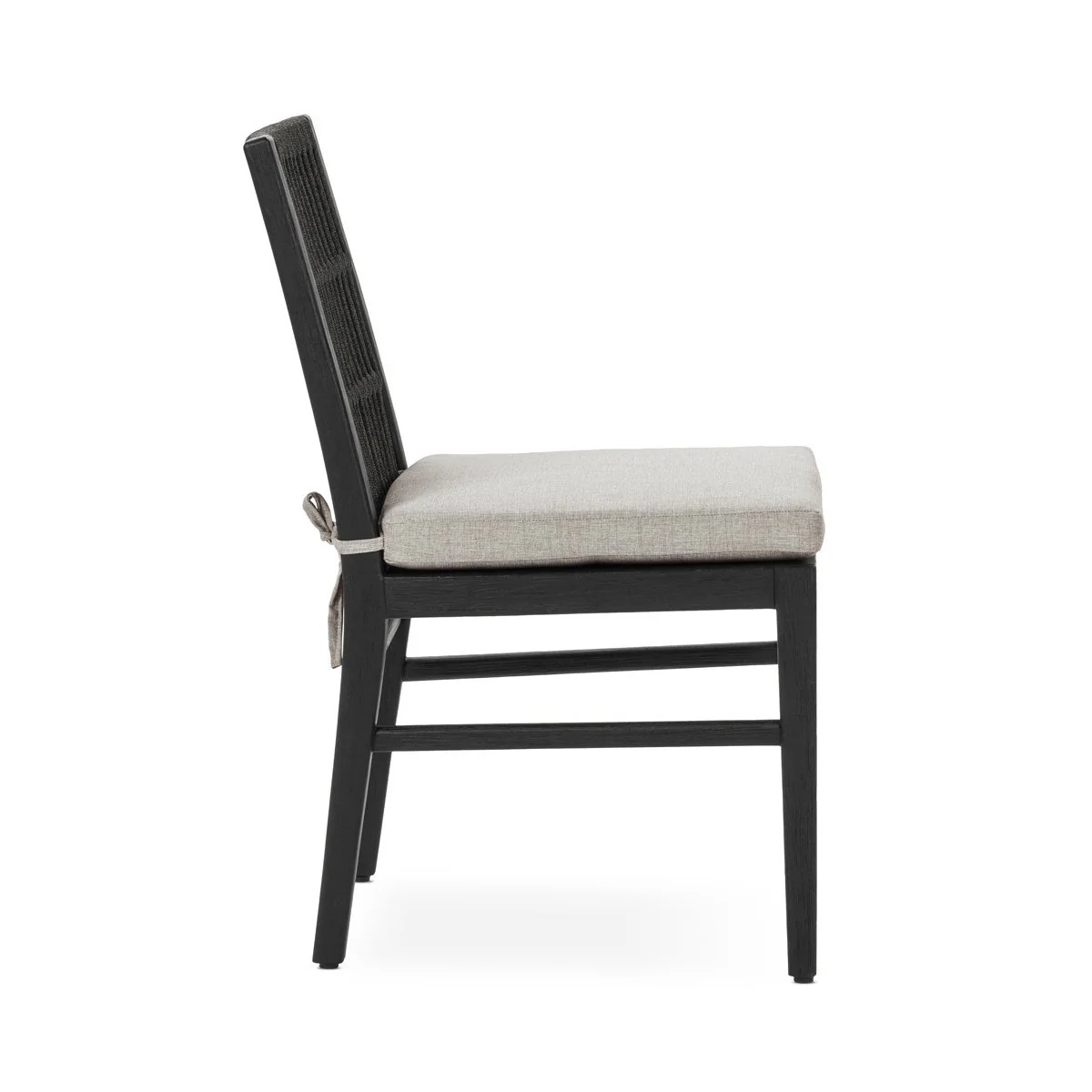 Westville Outdoor Dining Chair Set of 2 - Black - Image 4