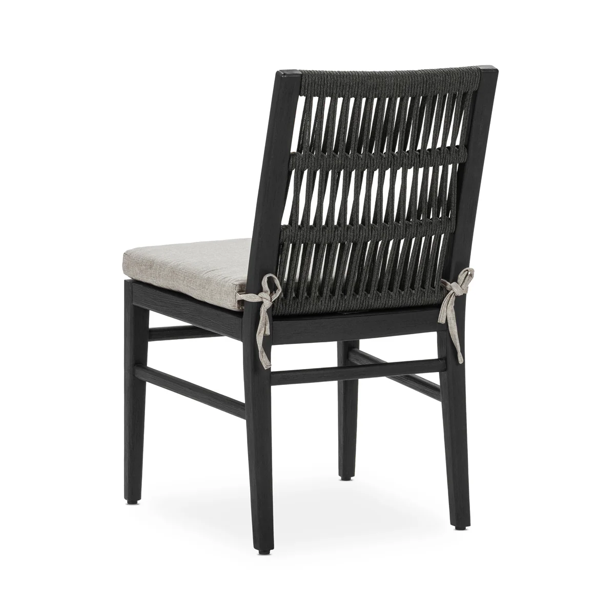 Westville Outdoor Dining Chair Set of 2 - Black - Image 5