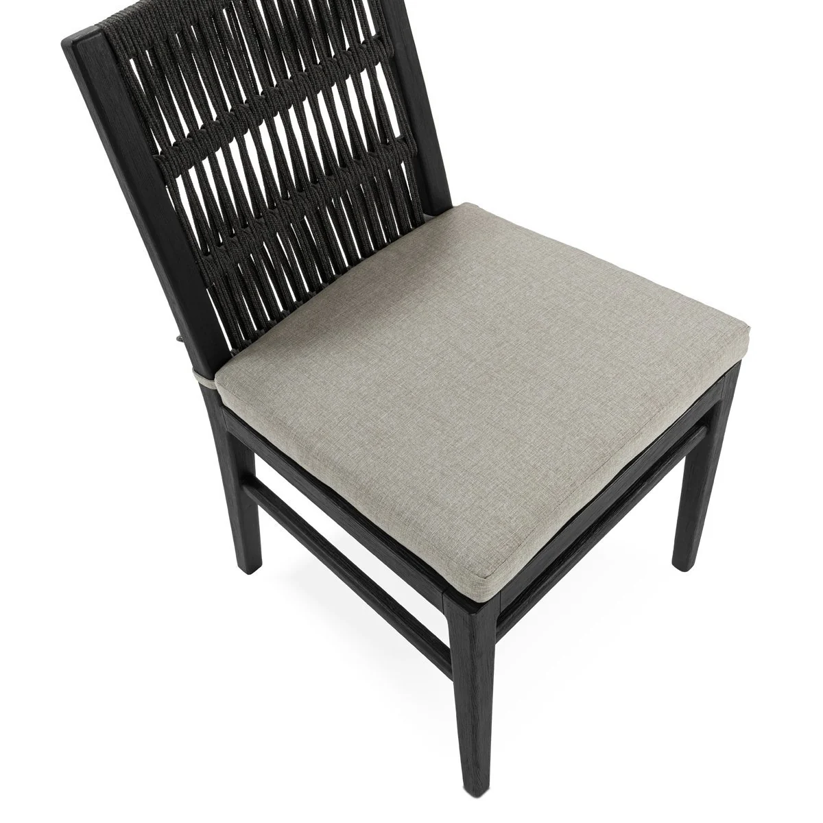 Westville Outdoor Dining Chair Set of 2 - Black - Image 8