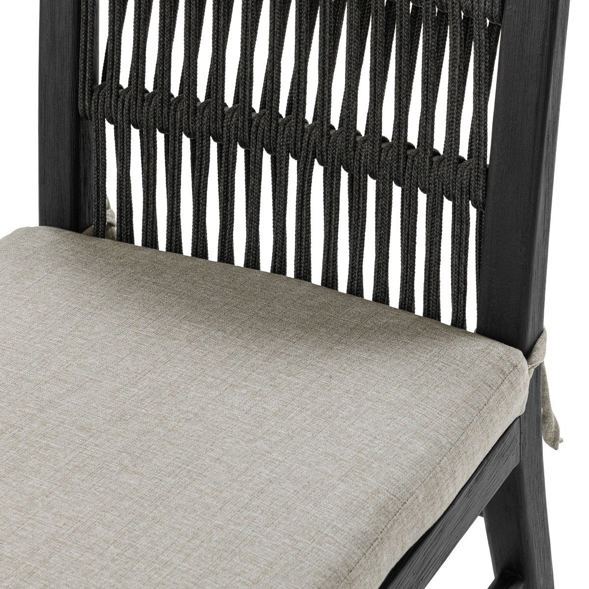 Westville Outdoor Dining Chair Set of 2 - Black - Image 9
