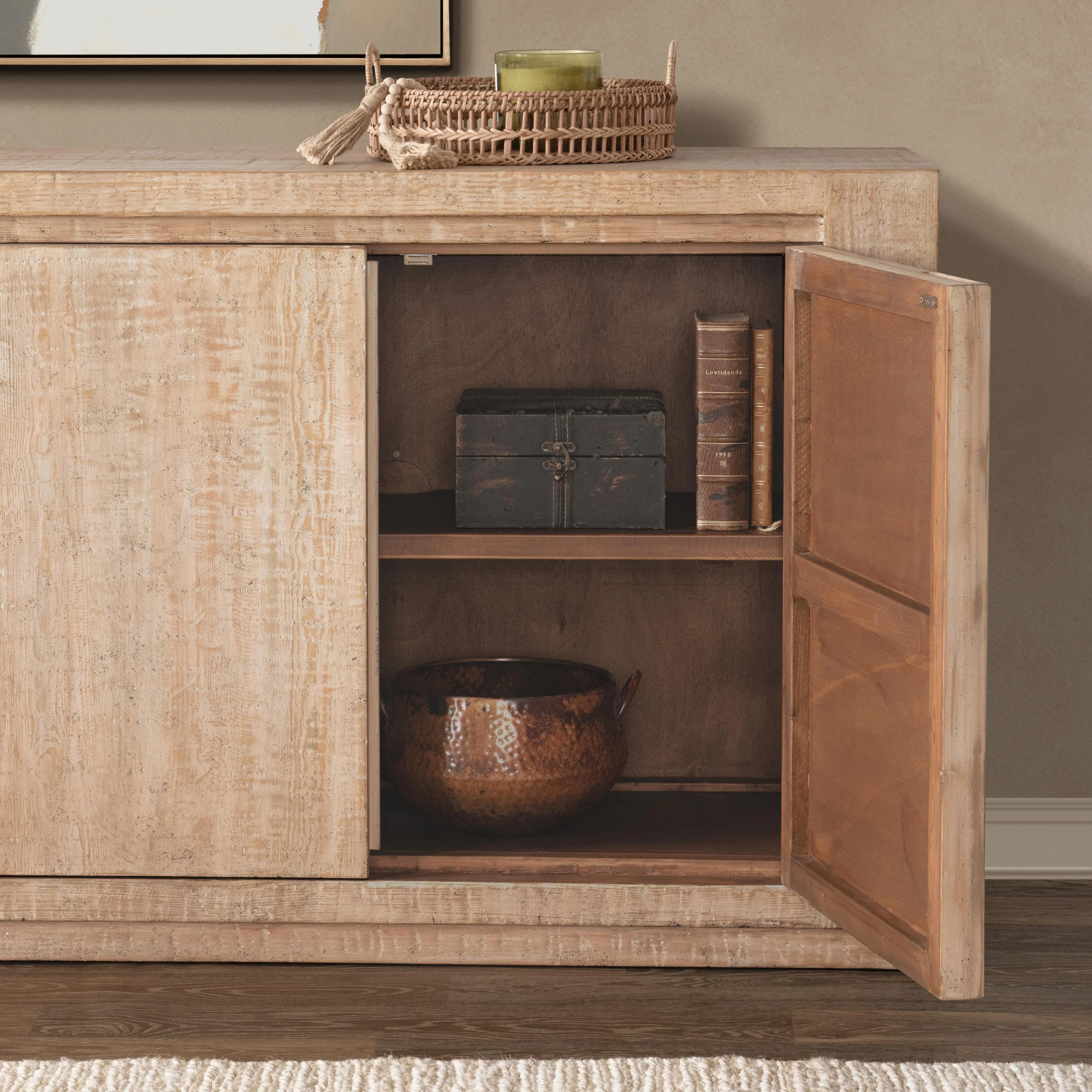 Wolden 4Dr Buffet - Antique Beige - Image 10